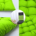 thumbnail image 2 of PiccoCasa Cotton Blends Strap Design Cushion Chair Buttocks Pad Lime Green 35 x 35 x 6cm/14"x 14"x 2.4"(L*W*H), 2 of 7