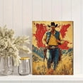 thumbnail image 2 of Qisvanset 12x16 Inch Western Cowboy Bible Verse Canvas Wall Art, Vintage Praise Theme Art Housewarming Home Gift, 2 of 8