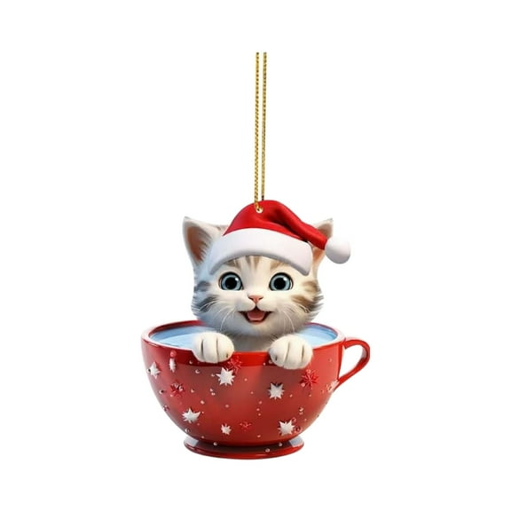 YHAICO Hanging Sign White Hanging Sign for Door Christmas Decoration Playful Christmas Decoration Cute Acrylic Christmas Tree Pendant Christmas Tree Pendant Ornaments