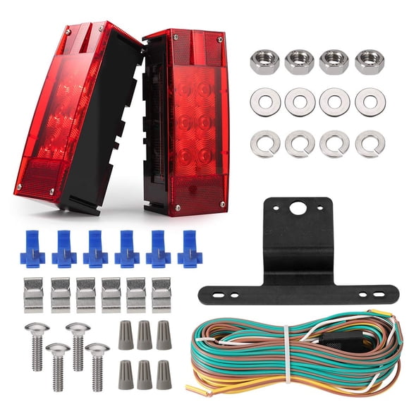 Kit de luces LED sumergibles de bajo perfil CZC AUTO, 12 V, LED