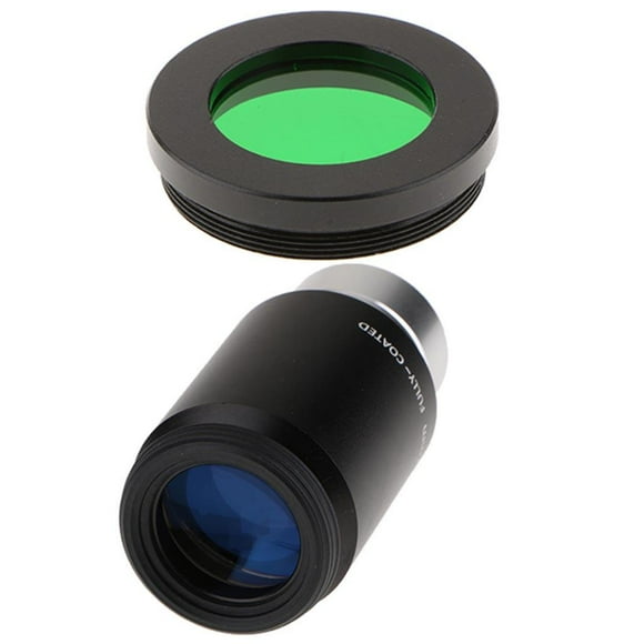 Lente Ocular Telescópica De 1,25" Plossl 32 Mm Para Astronomía + Filtro De Color Verde