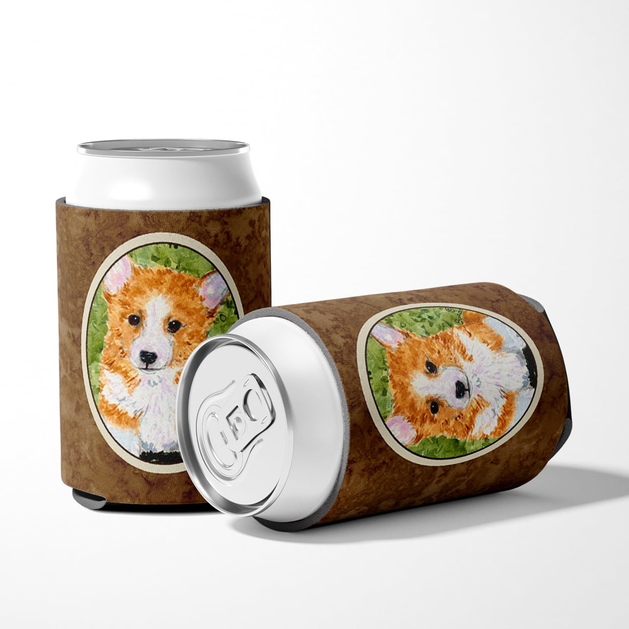 Caroline's Treasures SS8710CC Corgi Can or Bottle Hugger, Can Hugger, multicolor