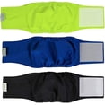 thumbnail image 6 of Washable Male Dog Diapers, Reusable Belly Bands and Wrap for Male Dogs, Comfy Doggie Diapers, Superior Leak Proof Protection & Incontinence (17”-20”, Assorted, 3Pcs), 6 of 9