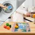thumbnail image 3 of Yayeee Drying Mat for Kitchen Counter Dishes Microfiber Coffee Decorative Pad, Blue Seaside, 3 of 9