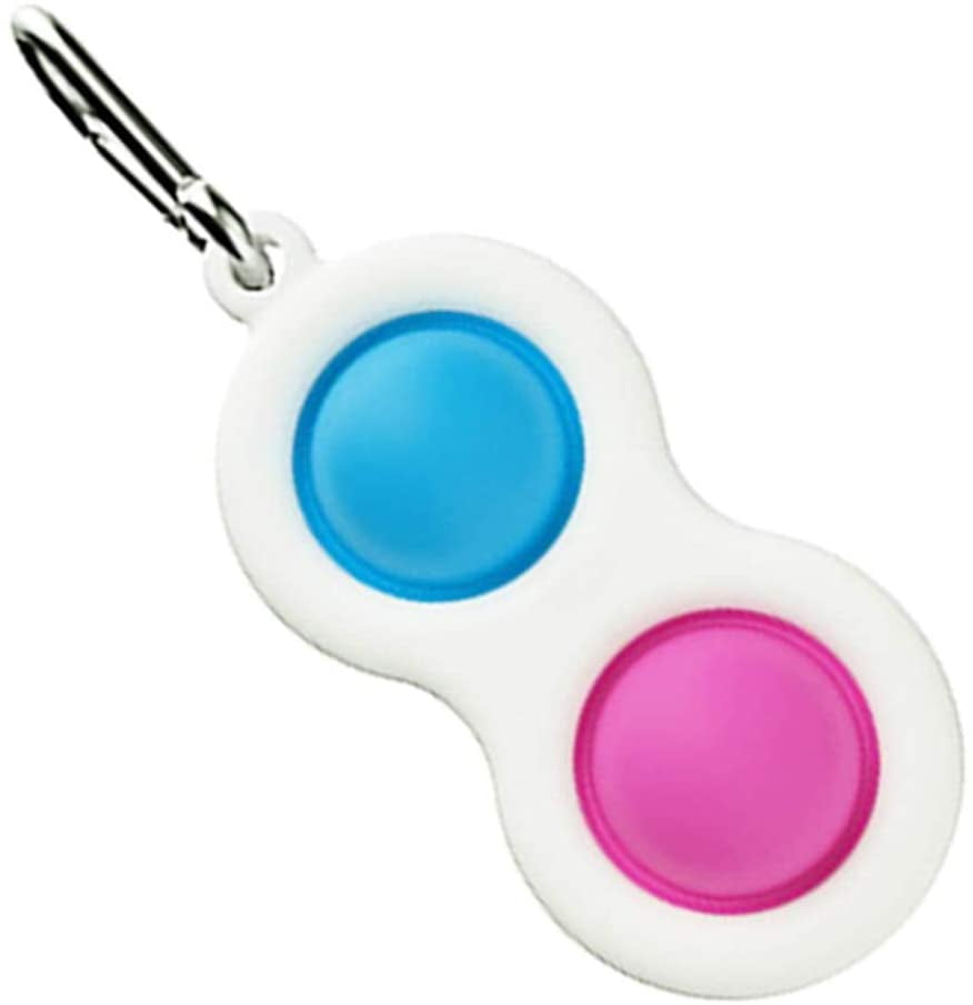 Mini Push Pop it Bubble Simple Dimple Fidget Toy Stress Relief Toys Keychain NEW 
