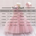 thumbnail image 3 of 6M-3T Baby Tutu Pageant Dress Toddler Bowknot Princess Tulle Girl Gown Flower Dresses with Headwear, 3 of 9