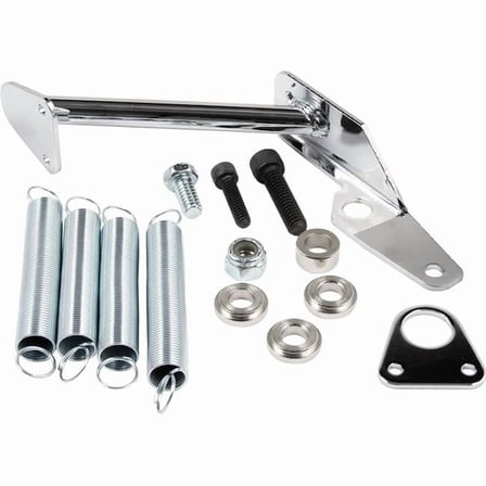Allstar Performance ALL54168 Carburetor Mount Throttle Return Spring Kit, Chrome Plated