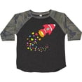 thumbnail image 3 of Inktastic Valentine's Day Rocket Ship with Hearts Boys or Girls Toddler T-Shirt, 3 of 5