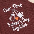 thumbnail image 6 of Musuos Baby Girl Boy Father's Day Tank Romper 3 6 12 18 24Months Letter Print Round Neck Sleeveless Jumpsuit Infant Summer Clothes, 6 of 8