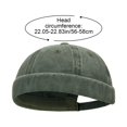 thumbnail image 2 of Slccxzc Brimless Hat Docker Cap No Brim Hats Skull Caps Rolled Cuff Beanie for Men Hip Hop, 2 of 7