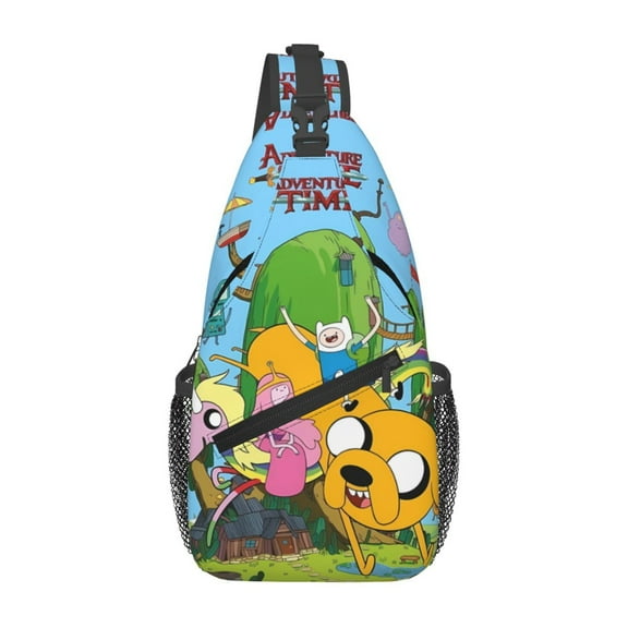 Adventure Time Sling Bag Crossbody Sling Backpack Chest Bag Daypack Purses Shoulder Bag For Women Men Travel Hiking