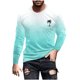 thumbnail image 1 of Blusas y camisas de manga larga y cuello redondo para hombre, camisetas casuales con estampado de moda y cuello redondo, blusas de licra de manga corta para hombre., 1 of 4