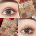 thumbnail image 1 of Paletas de sombras de ojos Mate y brillo Altamente pigmentadas 9 colores Sombra de ojos profesional de larga duración, 1 of 5