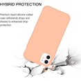 thumbnail image 6 of iPhone 11 Case, iPhone 11 Phone Case Liquid Silicone Gel Rubber Slim Phone Case Soft Anti-Scratch Durable Microfiber Lining Full Body Shockproof Protective Cover iPhone 11 6.1", Grapefruit, 6 of 15