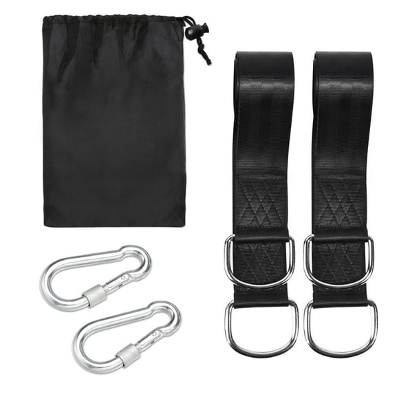 Xingzhi 2 Pieces Tree Swing Strap Kit Hanging Rope Camping Hanger Hook Replacement