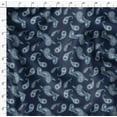 thumbnail image 4 of Soimoi Poly Canvas Blue Fabric By the Yard - 56 Inch Wide - Paisley Pattern Fabric - Botanical and Elegant Designs for Various Uses Printed Fabric, 4 of 6