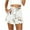 29#White, variant on Njagoc3 Womens High Waist Ruffled Shorts with Lace Trim, Solid Color, Summer Garden Party and Casual Wear, Feminine Fit