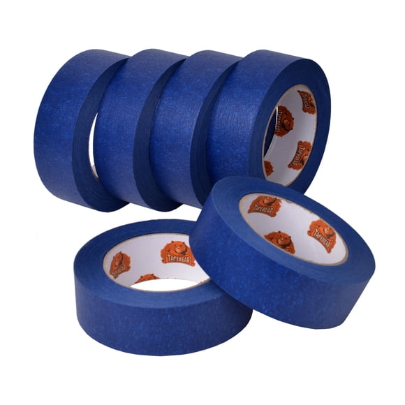 TAPEBEAR Blue Masking Tape, Painters Tape 36mm x 55m, UV Anti Residue Free Blue Tape, Wall Painting Masking Tape with Sharp Lines for Painting,Paint
