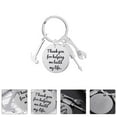thumbnail image 3 of PAMINGONO 1Pcs Portable Key Ring for Fathers Silver Pendant on Christmas present, 3 of 8