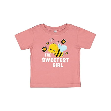

Inktastic The Sweetest Girl with Bee and Honey Combs Gift Baby Boy or Baby Girl T-Shirt