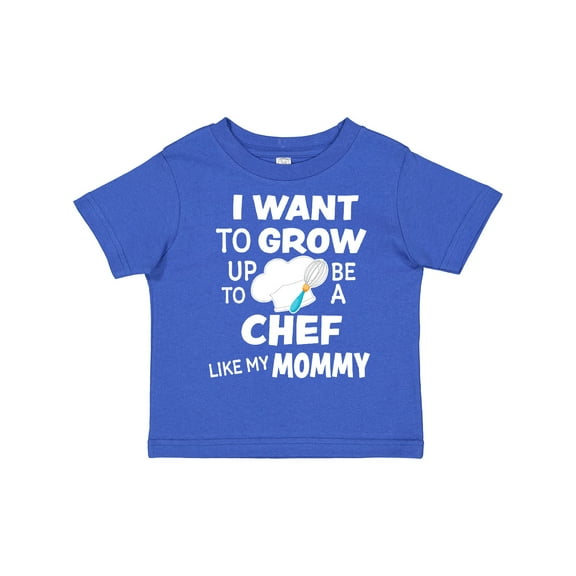 Inktastic I Want to Grow Up to Be a Chef Like My Mommy Boys or Girls Toddler T-Shirt