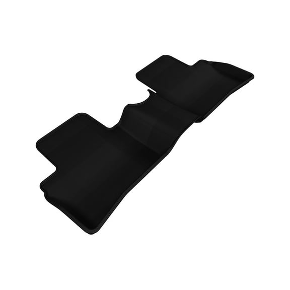 3D MAXpider Second Row Custom Fit All-Weather Floor Mat for Select Nissan Juke Models - Kagu Rubber (Black)