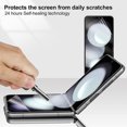 thumbnail image 6 of Innens 1 Set Screen Protector Hydrogel with Camera Lens Protector Tempered Glass for Samsung Galaxy Z Flip 5, Clear, 6 of 12