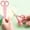 Pink PK 1 Pack, variant on AuroraX Blunt Tip Safety Scissors Stainless Steel Safety Scissors Small Colorful Comfort Grip Craft Safety Scissors with Cover Blue