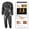 Black XXL, variant on Anti- Fitness Sauna Suit Exercise Running Quick Sweat Women Men XXL