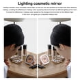 thumbnail image 2 of Espejo de maquillaje LED de viaje Jumpingount recargable azul con soporte y Pinceles, 2 of 6