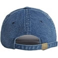 thumbnail image 6 of Vintage Washed Denim Distressed Dad Hats Adjustable Baseball Caps for Men Women, 6 of 7