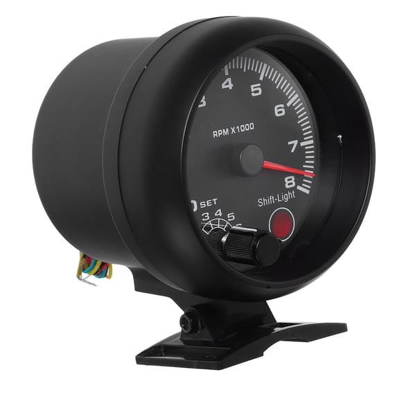 RENACLIPY Motor Tachometer Car Gauge with Integrated Alarm for Accurate Vehicle Monitoring - 1 Piece