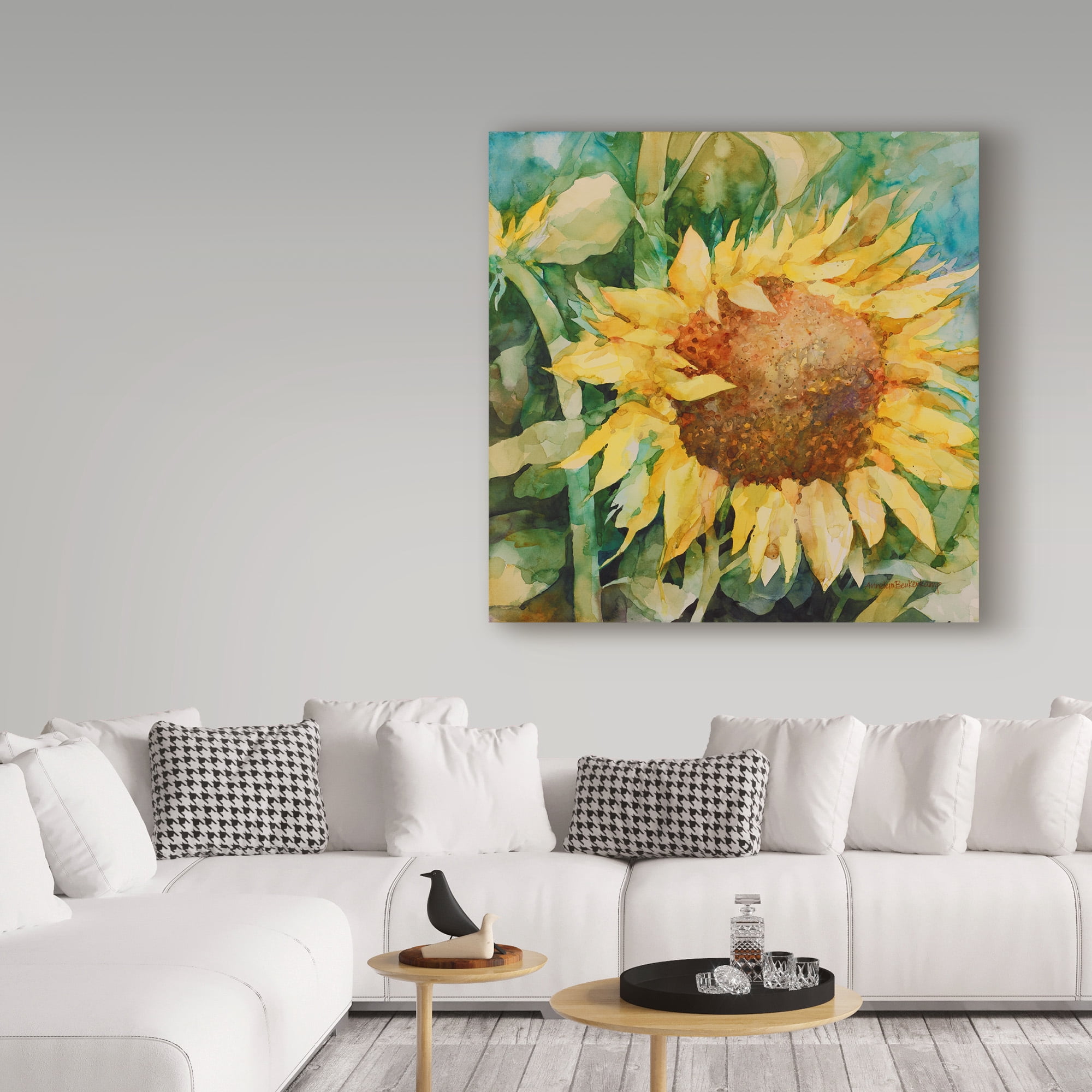 Trademark Fine Art 'Sunflower Centered' Canvas Art by Annelein Beukenkamp