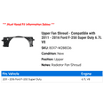 thumbnail image 2 of Upper Fan Shroud - Compatible with 2011 - 2016 Ford F-250 Super Duty 6.7L V8 2012 2013 2014 2015, 2 of 2