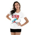 thumbnail image 4 of The Smurfs Basketball Player Team USA Women's T Shirt Ladies Tee Brisco Brands S, 4 of 5