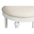 thumbnail image 4 of Hillsdale Tabouret de Coiffeuse Cape May en Blanc Mat, 4 of 4