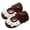 Brown, variant on Girls Lace Ruffle Princess Bean Shoes Rubber Soft Sole Hook And Loop Mary Jane Flats For School Daily Casual, Yellow