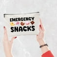 thumbnail image 5 of Emergency Snacks Makeup Bags for Women Travel Cosmetic Bag Zipper Pouch Multi Purpose Canvas Case Toiletry Packing Purse Storage Makeup Bag Organizer for Friend Daughter 10x7Inch, 5 of 8