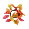 thumbnail image 2 of Portavelas con forma de anillo para decoración del hogar, corona de velas, corona artificial para cocina, comedor, sillas, festivales y celebraciones, 2 of 7