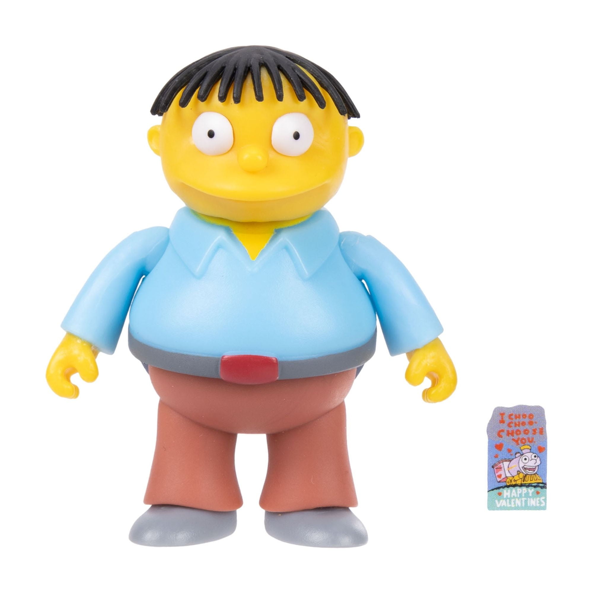 The Simpsons 2.5 inch Tall Scaled Collectible Raplh Wiggum with Valentine Card Action Figure for Child Ages 4+