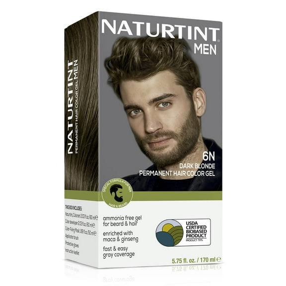 Naturtint Men's Permanent Hair Color 6N Dark Blonde, 5.75 Oz..