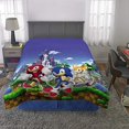 thumbnail image 2 of Franco Literie pour Enfants Couette Réversible en Microfibre Douce, Simple/Full, Sonic The Hedgehog, 2 of 6