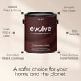 thumbnail image 3 of Evolve Eco-Friendly Cloud White Flat Finish Acrylic Latex Paint and Primer, 1 Gallon, 3 of 7