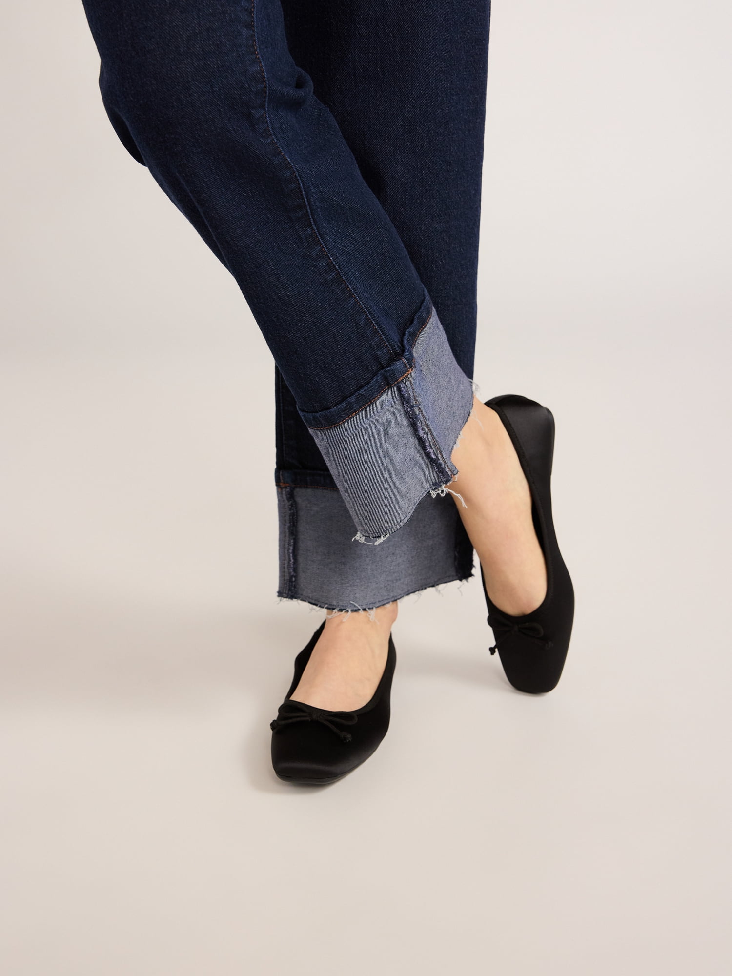 Scoop Women's and Women's Plus Benton Cuffed Ankle Jeans, 25", 27", and 29" Inseams, Sizes 0-26W