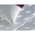 thumbnail image 4 of Ambesonne Americana Quilted Bedspread Set 3 Pcs, Baseball Player Stars, Queen Size, Multicolor, 4 of 5