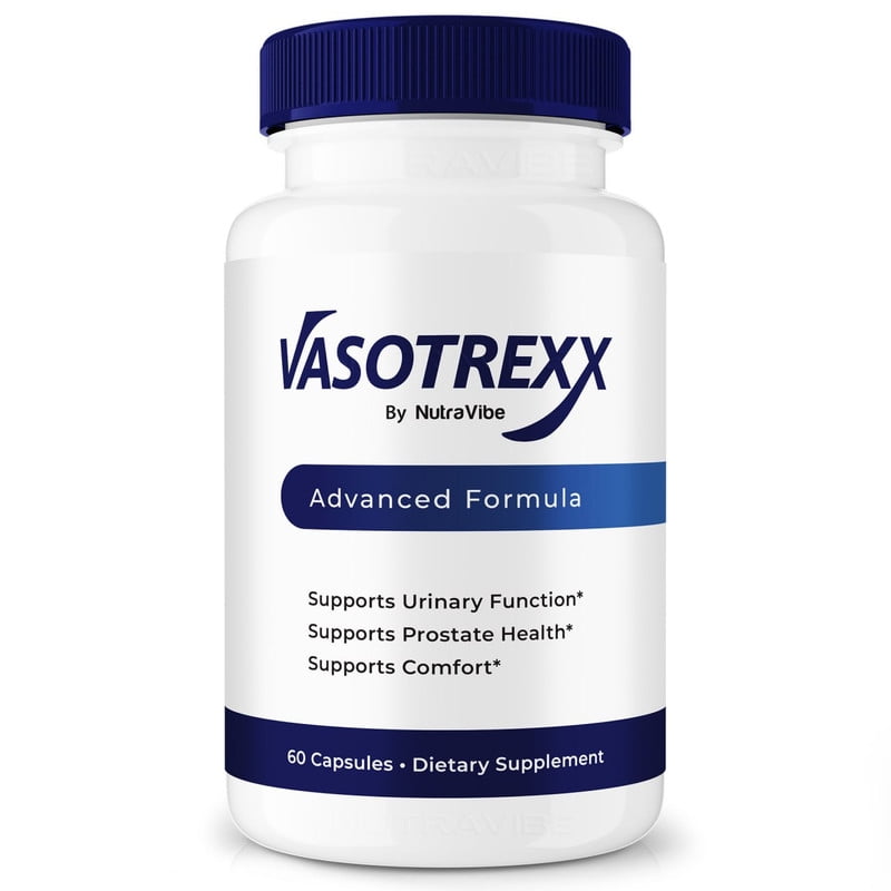 Vasotrexx Capsules - Vaso Trexx Prostate Support Formula with Natural Blend for Urinary Flow, Comfort & Balance | Easy-to-Swallow Daily Pills for Over-All Wellness (60 Capsules)