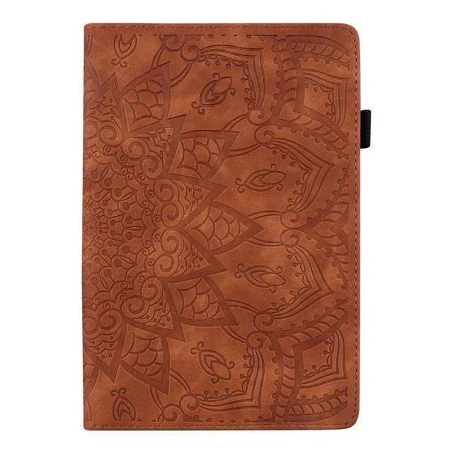 Funda For Honor Pad X8 Lite Case 10.1 AGM3-W09HN Tree Embossed Stand Back Shell for Honor Pad X8 Lite X8 Cover Tablet Case Brown-Flower Honor Pad X8 Lite