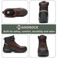 thumbnail image 4 of WAMSOFT Work Boots for Men 6" Composite Toe Waterproof Mens Work Boots Slip Resistant Puncture-Proof Safety EH Working Shoes with Rubber Outsole (Dark Brown), 4 of 7