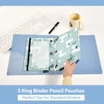 thumbnail image 5 of 2 Pack Flip Folders with Clear PVC Window Binder Pouches 3-Ring Binder Organizer for Office & Home Cute Cartoon Llama Pattern, 5 of 6