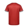 thumbnail image 2 of YiZYiF Mens Kitchen Hotel Chef Uniform Cook Tops Caterers Baker Short Sleeve T-Shirt Red XL, 2 of 7